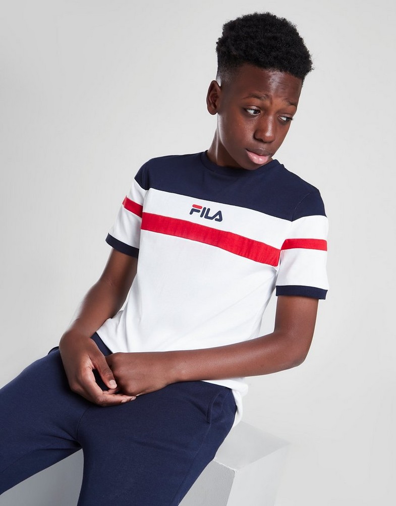 Koszulka, t-shirt dziecięcy FILA T-SHIRT CARLOS COLOUR BLOCK T-SHIRT JUNIOR FW21JDK024 Multicolor