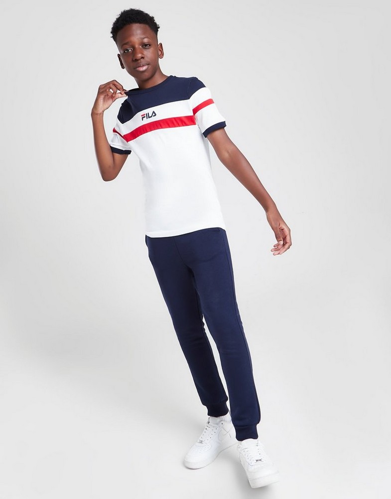 Koszulka, t-shirt dziecięcy FILA T-SHIRT CARLOS COLOUR BLOCK T-SHIRT JUNIOR FW21JDK024 Multicolor