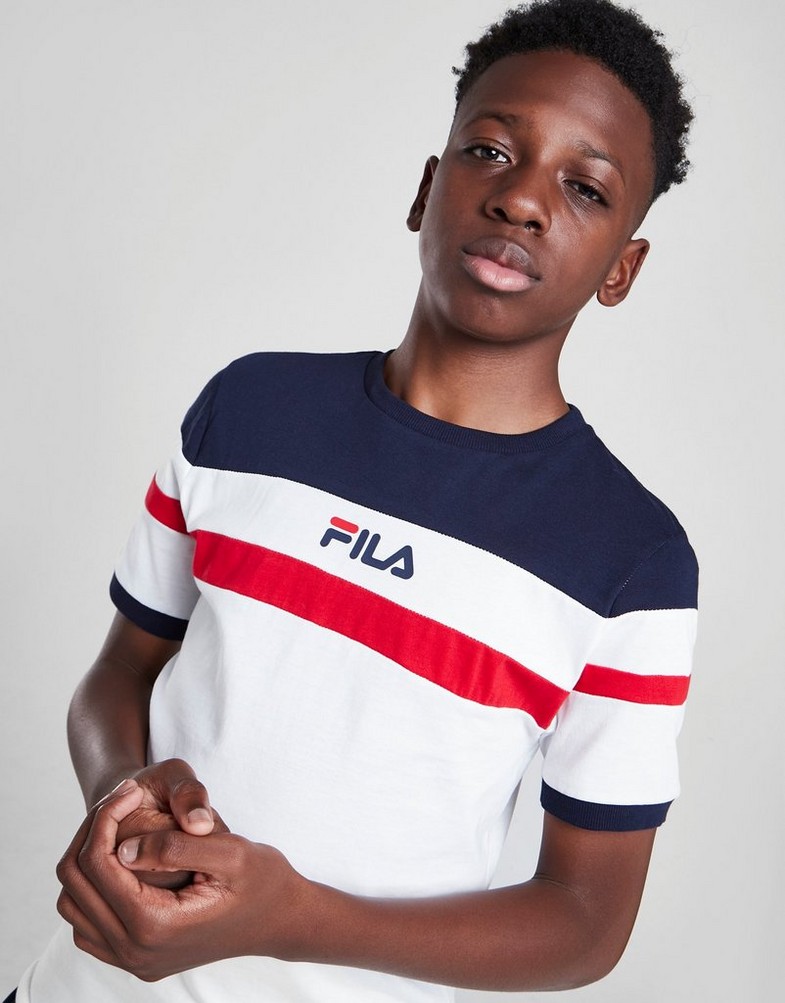 Koszulka, t-shirt dziecięcy FILA T-SHIRT CARLOS COLOUR BLOCK T-SHIRT JUNIOR FW21JDK024 Multicolor