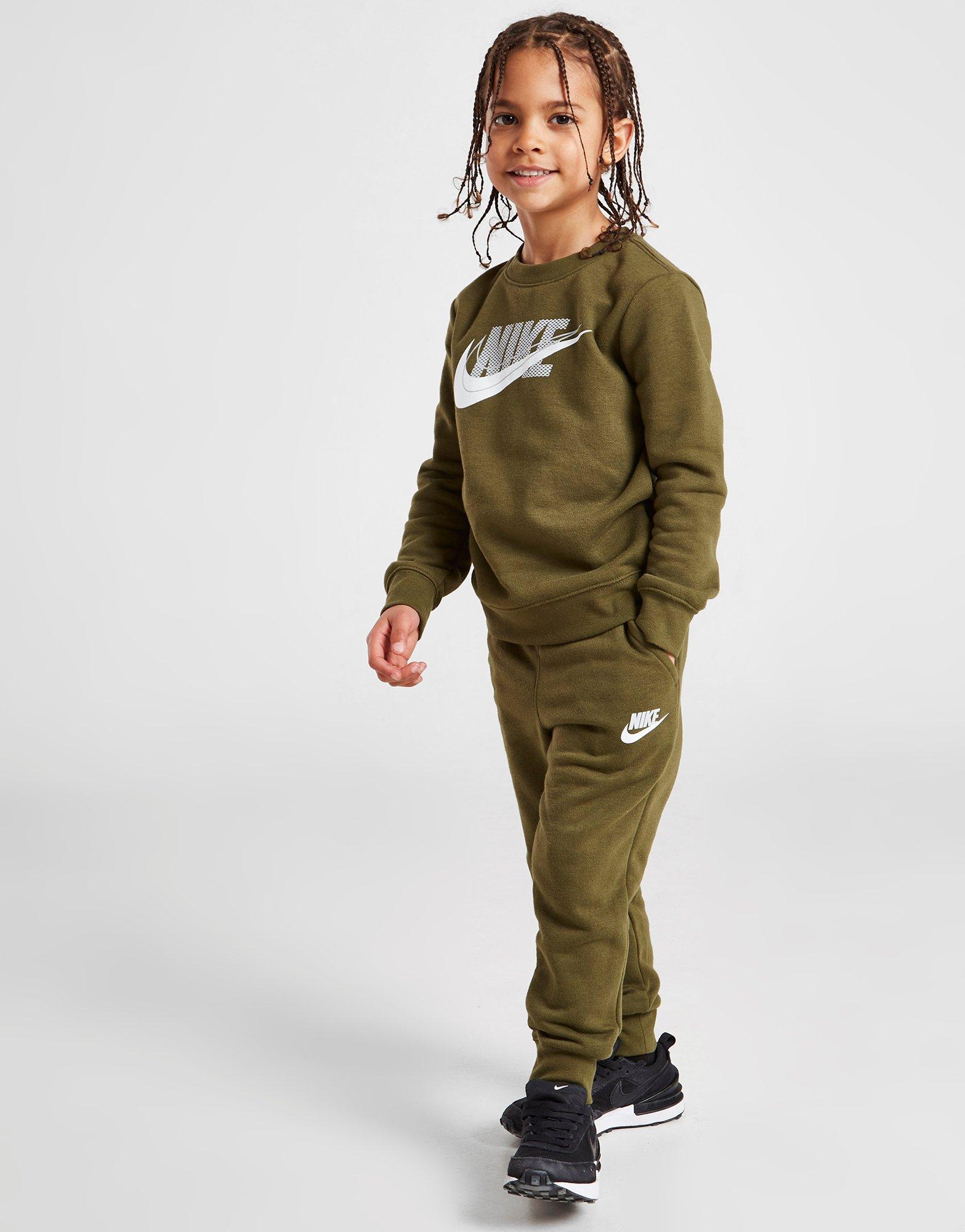 Detská tepláková súprava JORDAN SÚPRAVA DOUBLE SWOOSH CREW TRACKSUIT CHIL 86J415F1C Biela