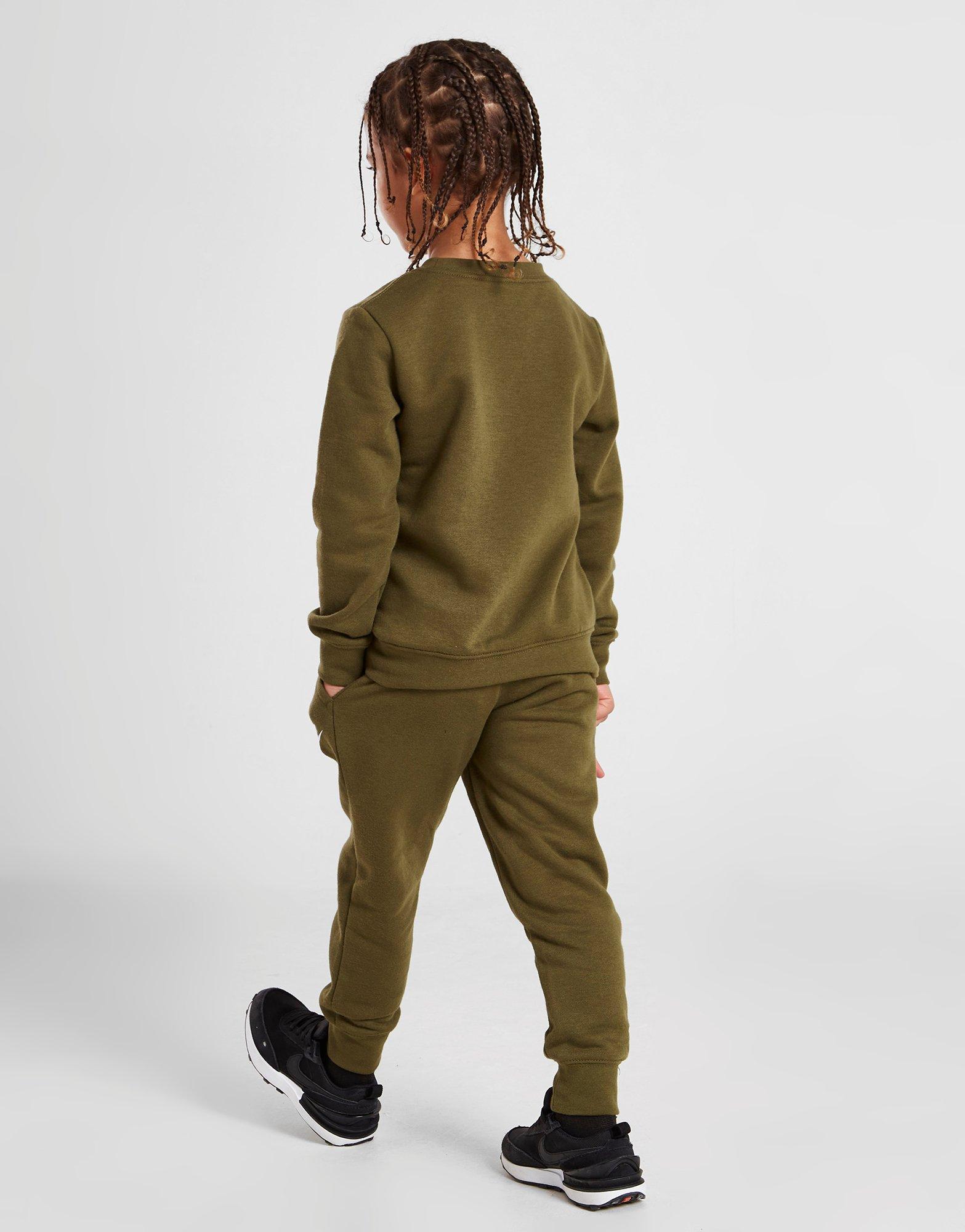 Detská tepláková súprava JORDAN SÚPRAVA DOUBLE SWOOSH CREW TRACKSUIT CHIL 86J415F1C Biela