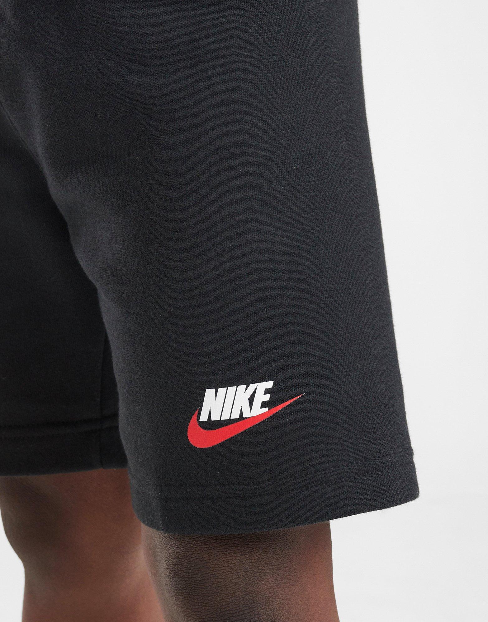 Detské tričko NIKE TRIČKO DOUBLE SWOOSH TRIČKO/SHORTS SET C 86J416023 Čierna