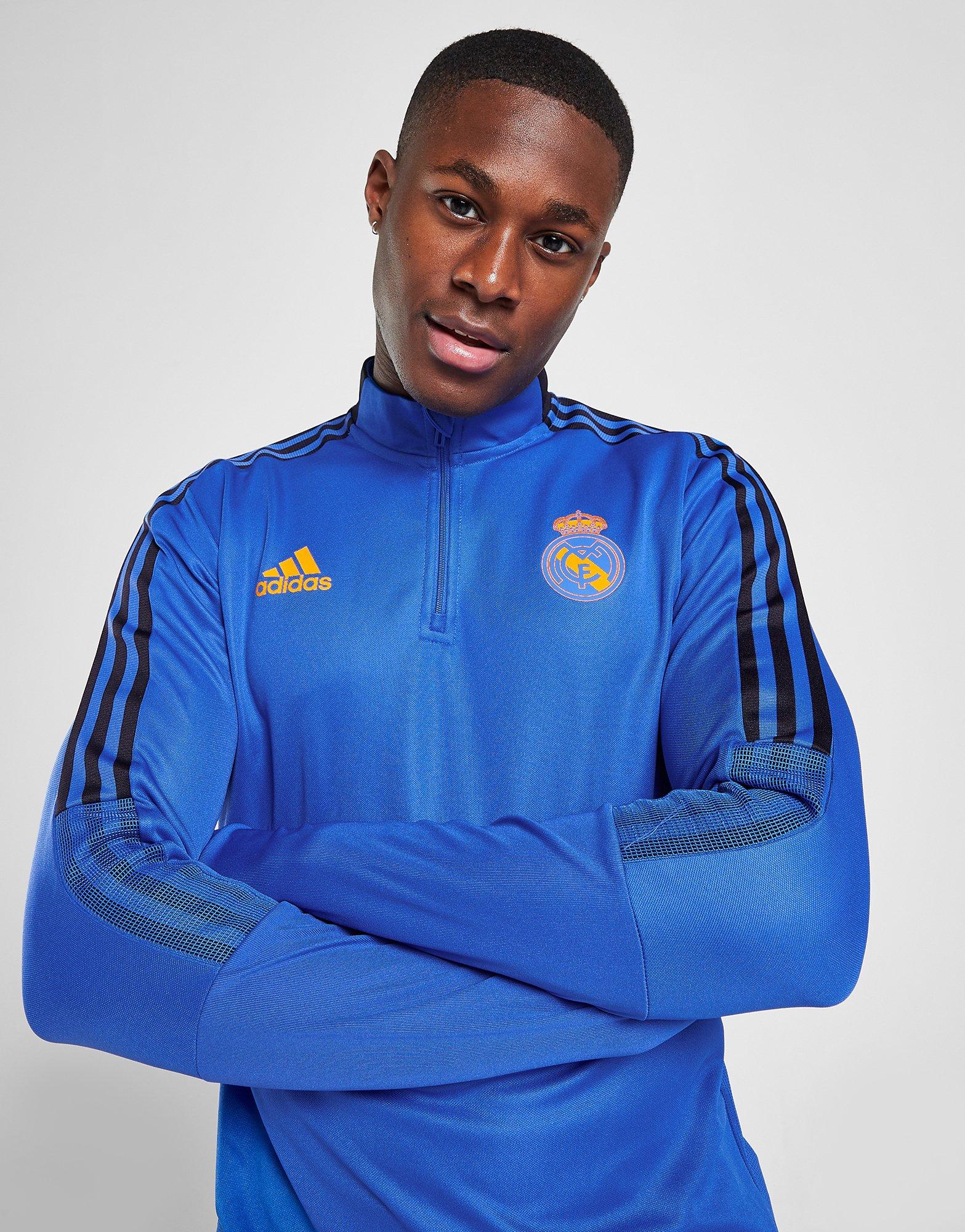 Trening pentru bărbați ADIDAS TRENING REAL MADRID TRAINING TOP  HA2584 Albastru