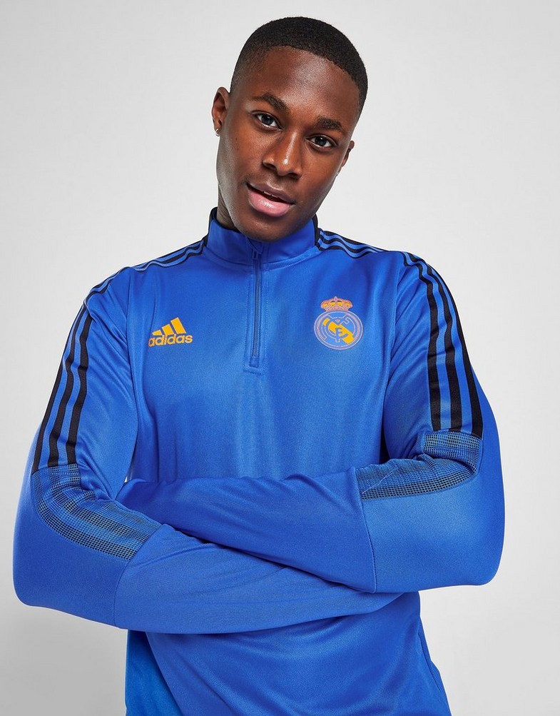 Trening pentru bărbați ADIDAS TRENING REAL MADRID TRAINING TOP  HA2584 Albastru