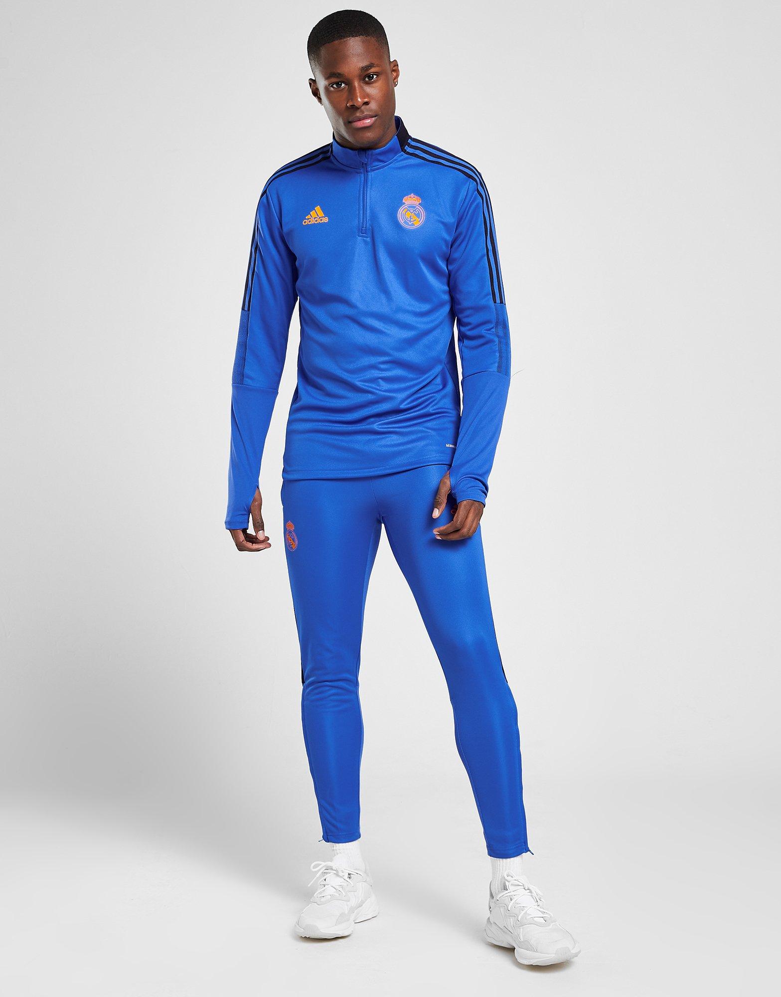 Trening pentru bărbați ADIDAS TRENING REAL MADRID TRAINING TOP  HA2584 Albastru