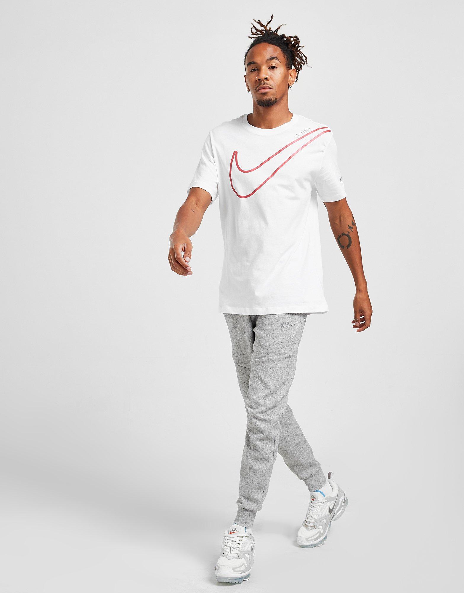 Tricou pentru bărbați NIKE TRICOU SWOOSH TRICOU DR9275100 Alb