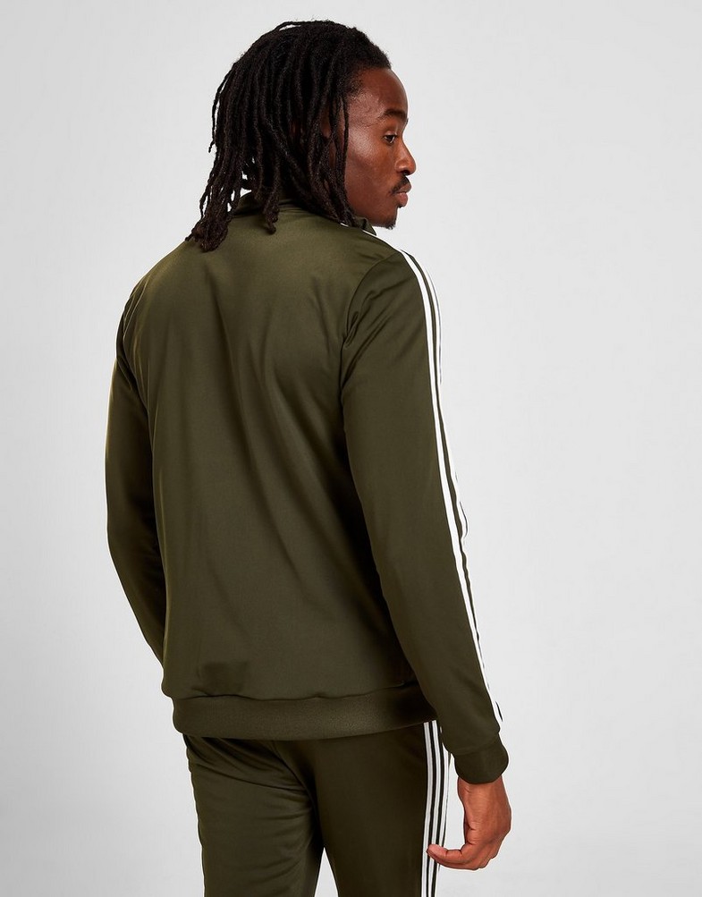 Bluza męska ADIDAS BLUZA ROZPINANA BADGE OF SPORT 3-STRIPES HE0320T Zielony