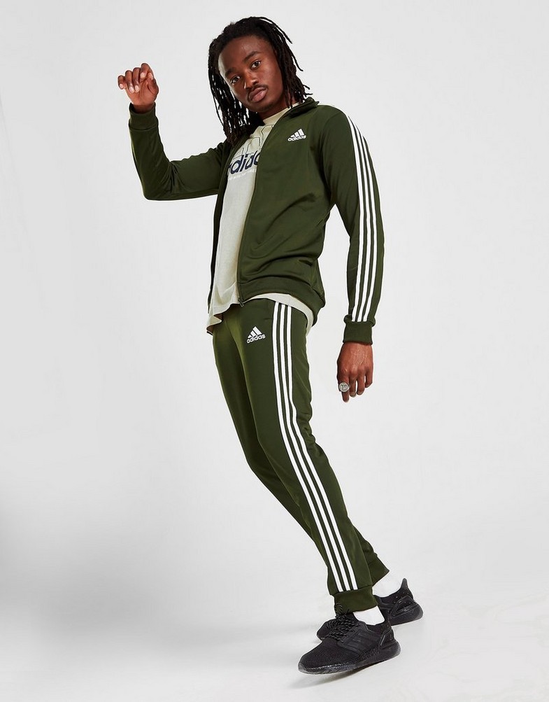 ADIDAS SPODNIE BADGE OF SPORT 3-STRIPES HE0320P Zielony