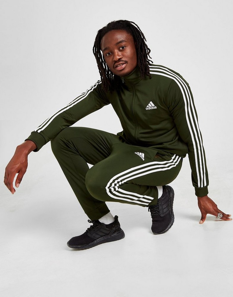 ADIDAS SPODNIE BADGE OF SPORT 3-STRIPES HE0320P Zielony