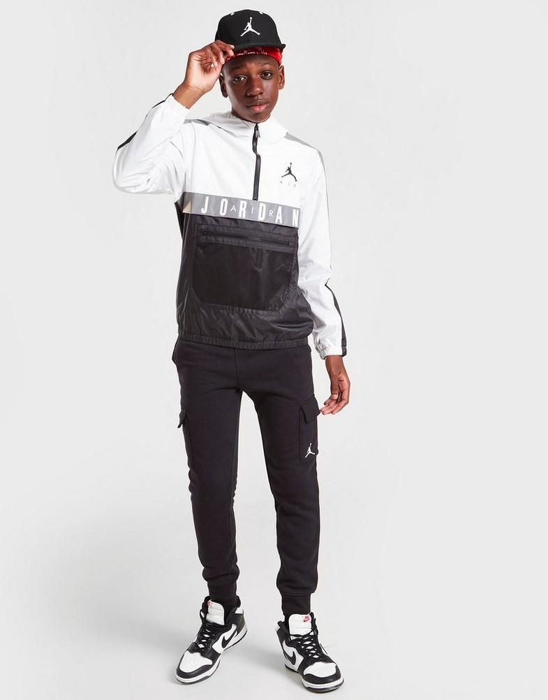 NIKE ORTALION COLOUR BLOCK WOVEN ANORAK JUNIOR 95B191001 Biały