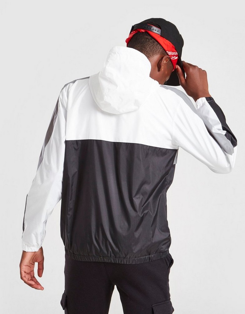 NIKE ORTALION COLOUR BLOCK WOVEN ANORAK JUNIOR 95B191001 Biały