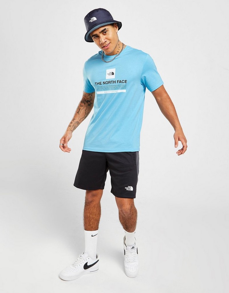 Koszulka, t-shirt męski THE NORTH FACE T-SHIRT NOTES TEE N'BLUE NF0A55DM3X51 Niebieski