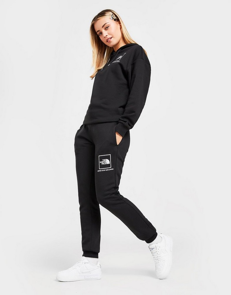 THE NORTH FACE SMALL BOX PANT BLACK/WHITE . NF0A7ZGCKY41 Czarny