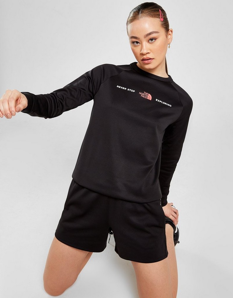 Bluza damska THE NORTH FACE Z KAPTUREM NEVER STOP EXPLORING POLY CREW SWEATSHIRT NF0A7STRJK31 Czarny