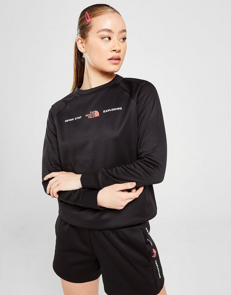 Bluza damska THE NORTH FACE Z KAPTUREM NEVER STOP EXPLORING POLY CREW SWEATSHIRT NF0A7STRJK31 Czarny