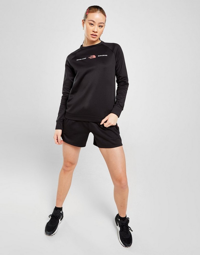 Bluza damska THE NORTH FACE Z KAPTUREM NEVER STOP EXPLORING POLY CREW SWEATSHIRT NF0A7STRJK31 Czarny