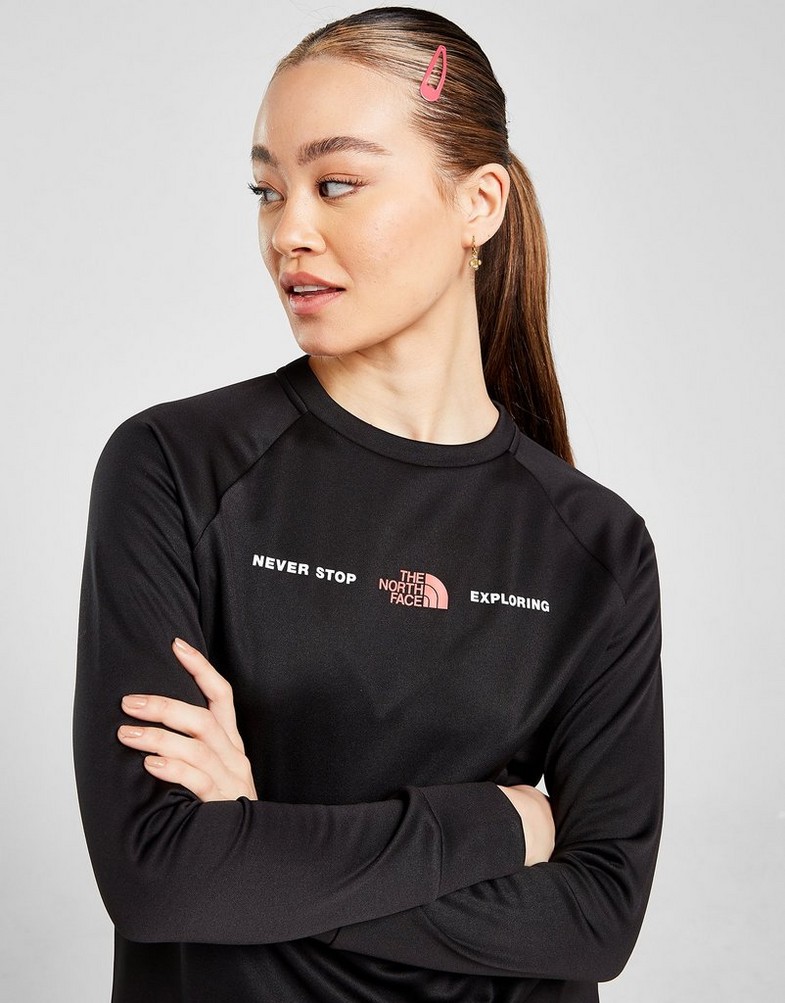 Bluza damska THE NORTH FACE Z KAPTUREM NEVER STOP EXPLORING POLY CREW SWEATSHIRT NF0A7STRJK31 Czarny