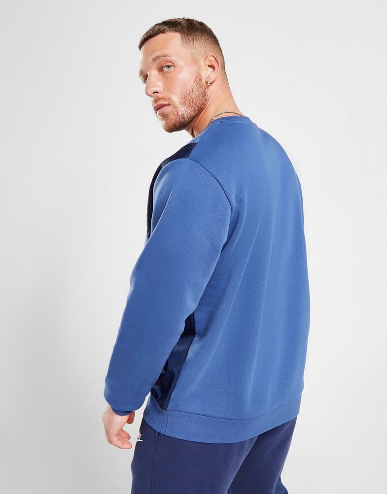 Bluza męska NIKE HYBRID CREW SWEATSHIRT  DO7230-410 Granatowy