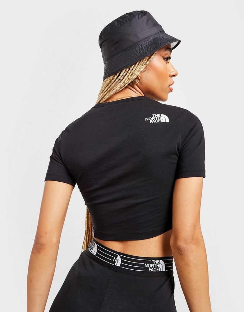 Koszulka, t-shirt damski THE NORTH FACE NEVER STOP EXPLORING CROP T SHIRT NF0A5IK9JK31 Czarny