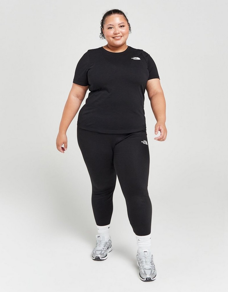 Koszulka, t-shirt damski THE NORTH FACE KRÓTKI RĘKAW PLUS SIZE SIMPLE DOME T-SHIRT NF0A7QZIJK31 Czarny