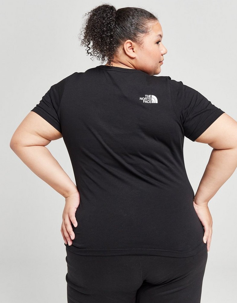 Koszulka, t-shirt damski THE NORTH FACE KRÓTKI RĘKAW PLUS SIZE SIMPLE DOME T-SHIRT NF0A7QZIJK31 Czarny