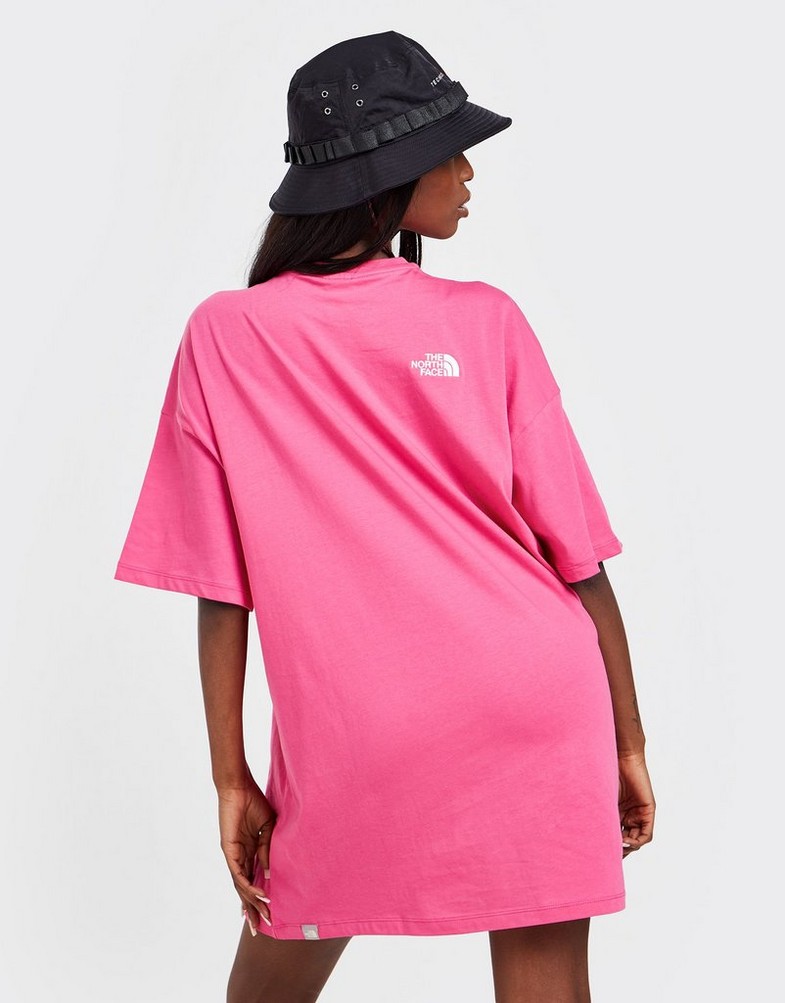 Női egyberuhák THE NORTH FACE NŐI RUHA DOME   LOGO PÓLÓ MELEGÍTŐS NF0A55APA3M1 Rózsaszín