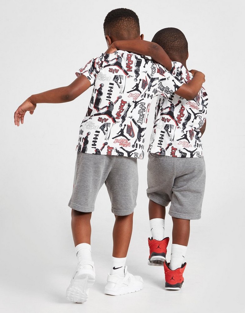Trening pentru copii JORDAN TRICOU ALL OVER PRINT TRICOU & SHORTS SE 85B503GEH Multicolor