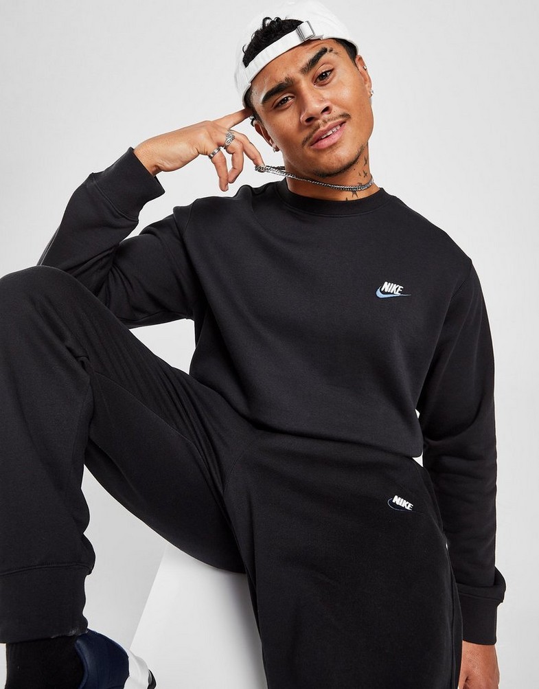 Pánska mikina NIKE SPORTSWEAR CLUB SWEATSHIRT DQ8383-010 Čierna