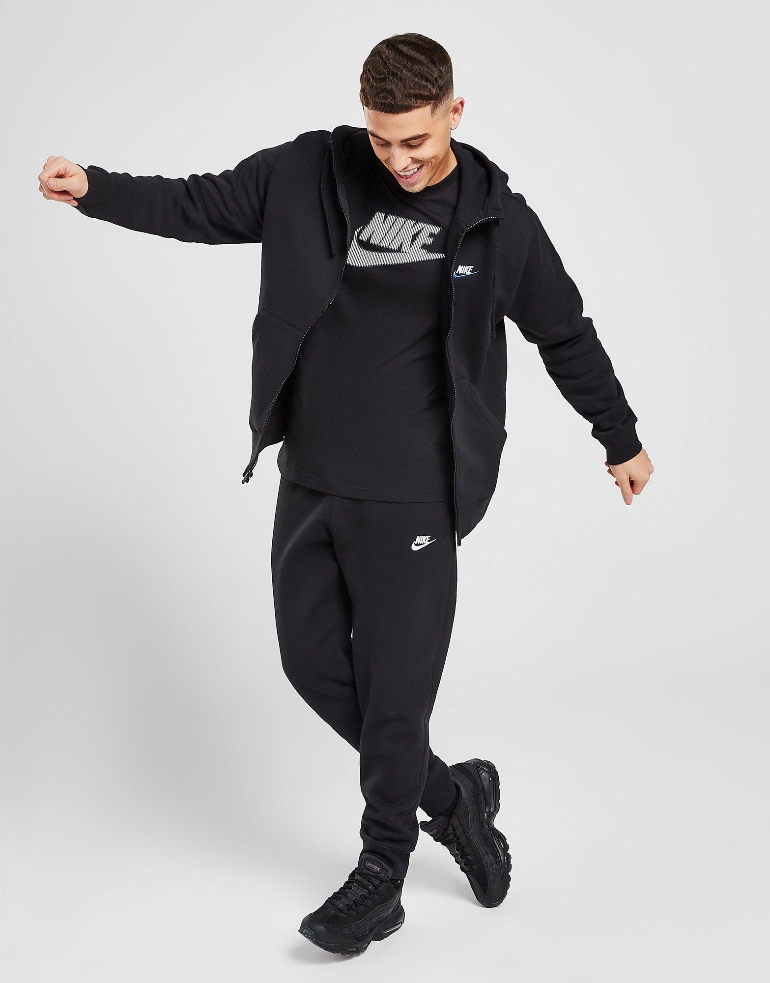 Pánska mikina NIKE FOUNDATION FULL ZIP HOODIE DQ8384-010 Čierna