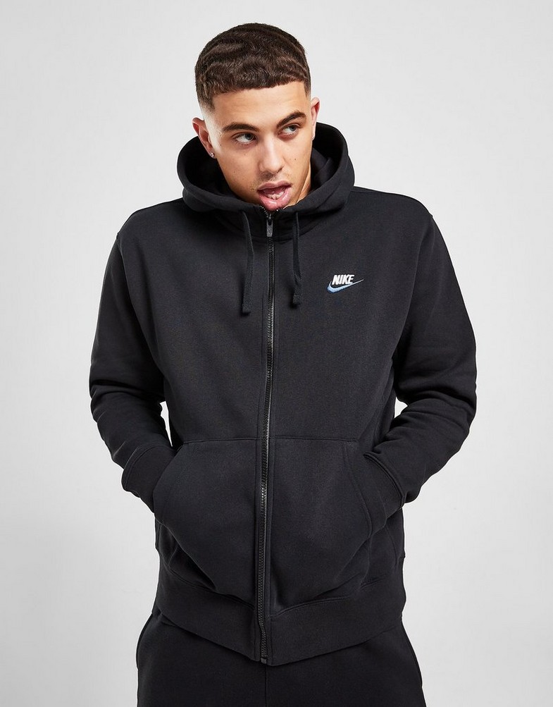 Bluza męska NIKE FOUNDATION FULL ZIP HOODIE DQ8384-010 Czarny
