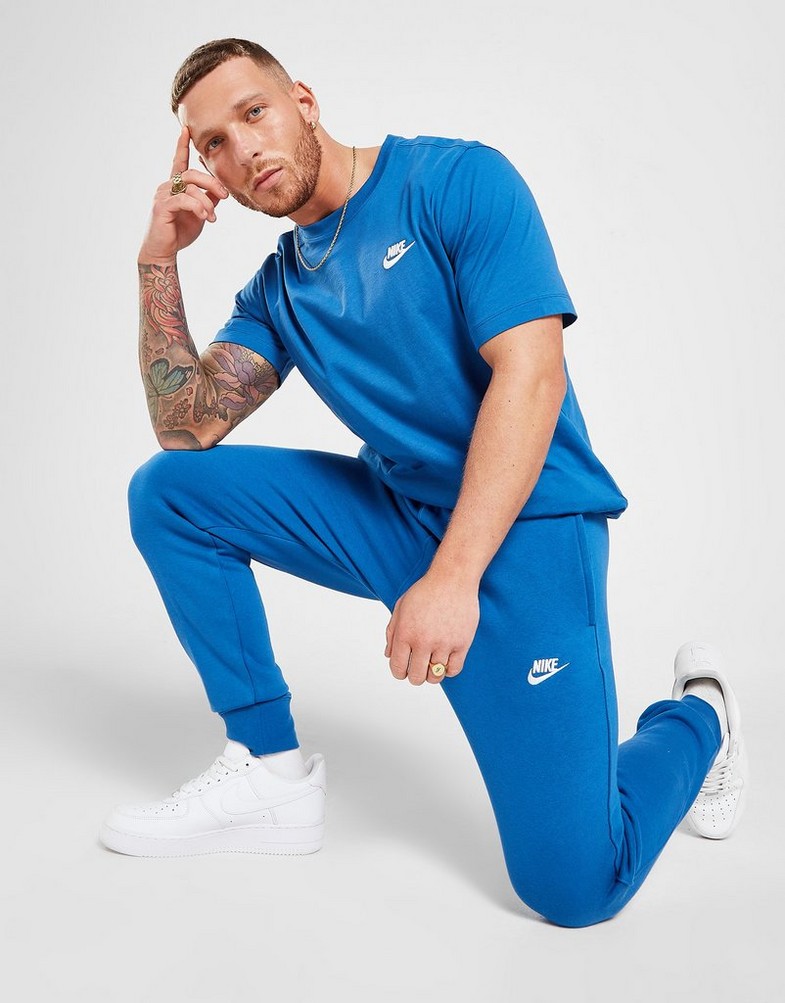 NIKE SPODNIE SPORTSWEAR CLUB FLEECE BV2671-407 Niebieski