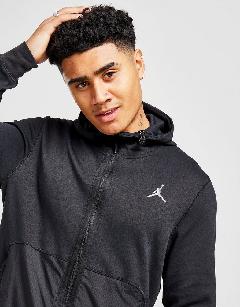 Bluza męska JORDAN STATEMENT FULL ZIP HOODIE DJ0875-010 Czarny