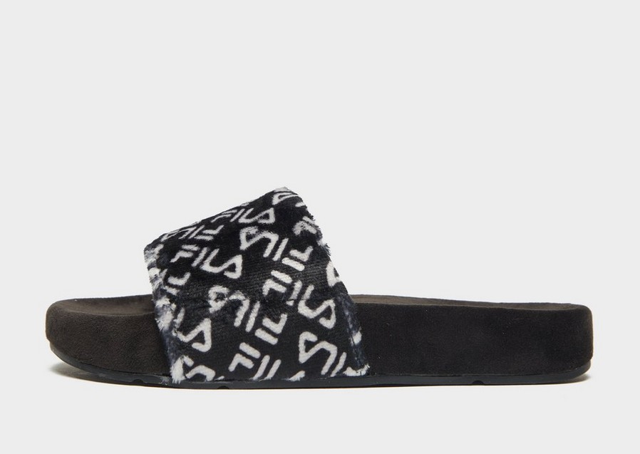 Női papucsok és flip-flopok FILA DRIFTER FLUFF SLIDES  5SM01766021 Fekete