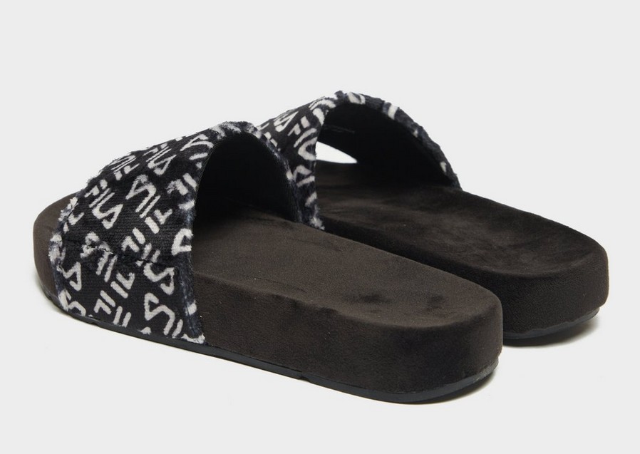 Női papucsok és flip-flopok FILA DRIFTER FLUFF SLIDES  5SM01766021 Fekete