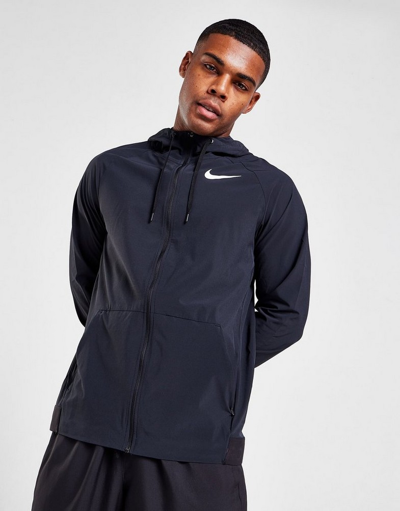 NIKE FLEX VENT MAX FULL ZIP HOODED JACKET  DM5946-011 Juoda