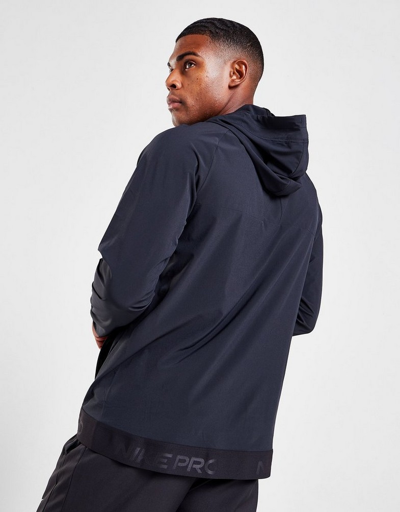NIKE FLEX VENT MAX FULL ZIP HOODED JACKET  DM5946-011 Juoda
