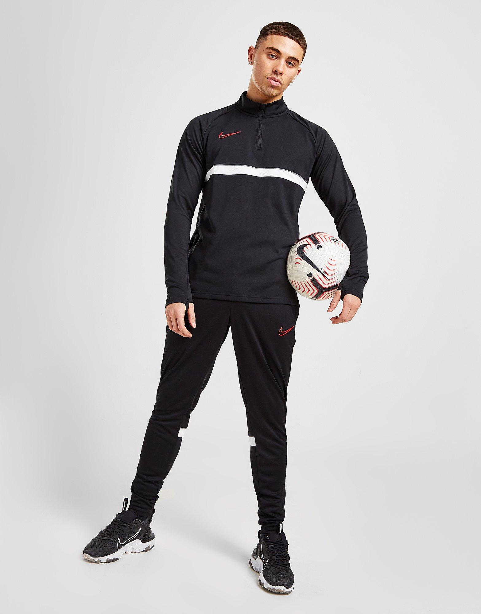 Vyriškas džemperis NIKE ACADEMY ESSENTIAL 1/2 ZIP MARŠKINĖLIAI  CW6110-018 Juoda
