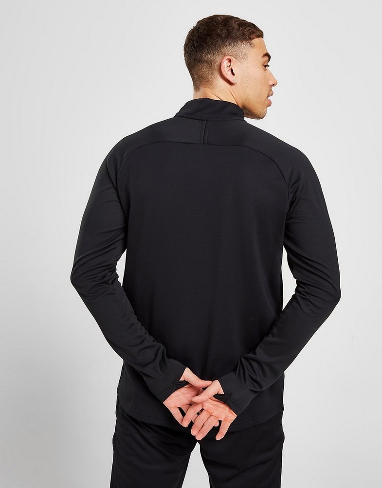 Pánska mikina NIKE ACADEMY ESSENTIAL 1/2 ZIP TOP  CW6110-018 Čierna