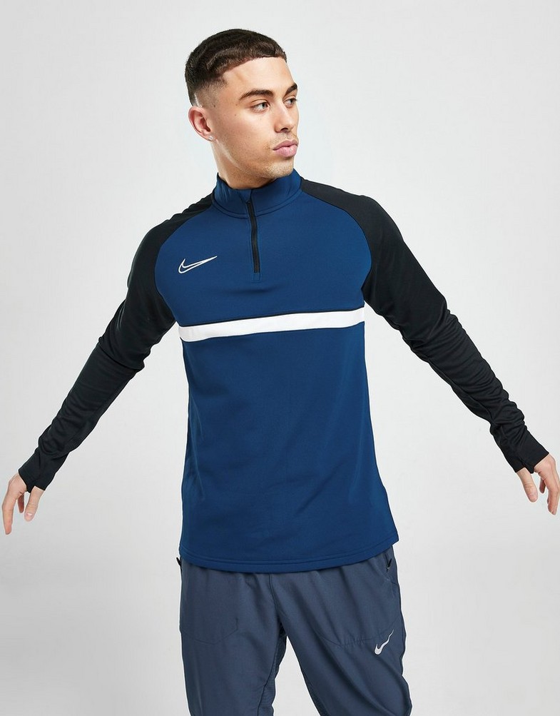 Bluza męska NIKE BLUZA ACADEMY ESSENTIAL 1/2 ZIP TOP CW6110-491 Niebieski