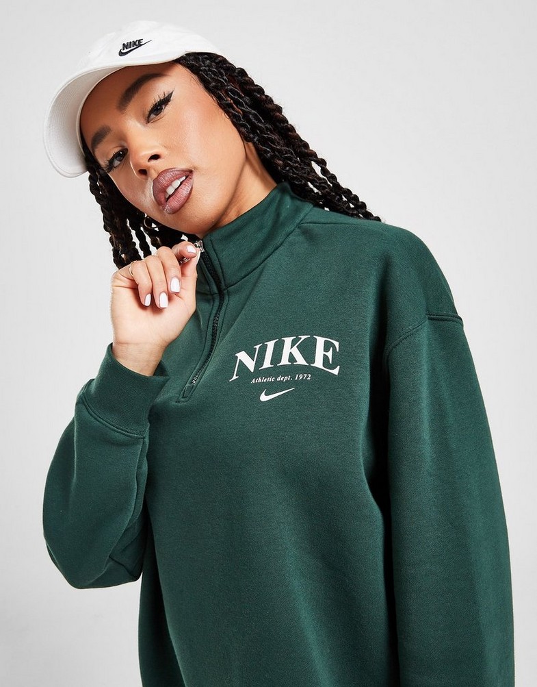 Gluren nerveus worden Jaar NIKE BLUZA Z KAPTUREM VARSITY 1/4 ZIP TOP DQ5383-397 | kolor Zielony ▷  Damskie Ubrania w JD Sports