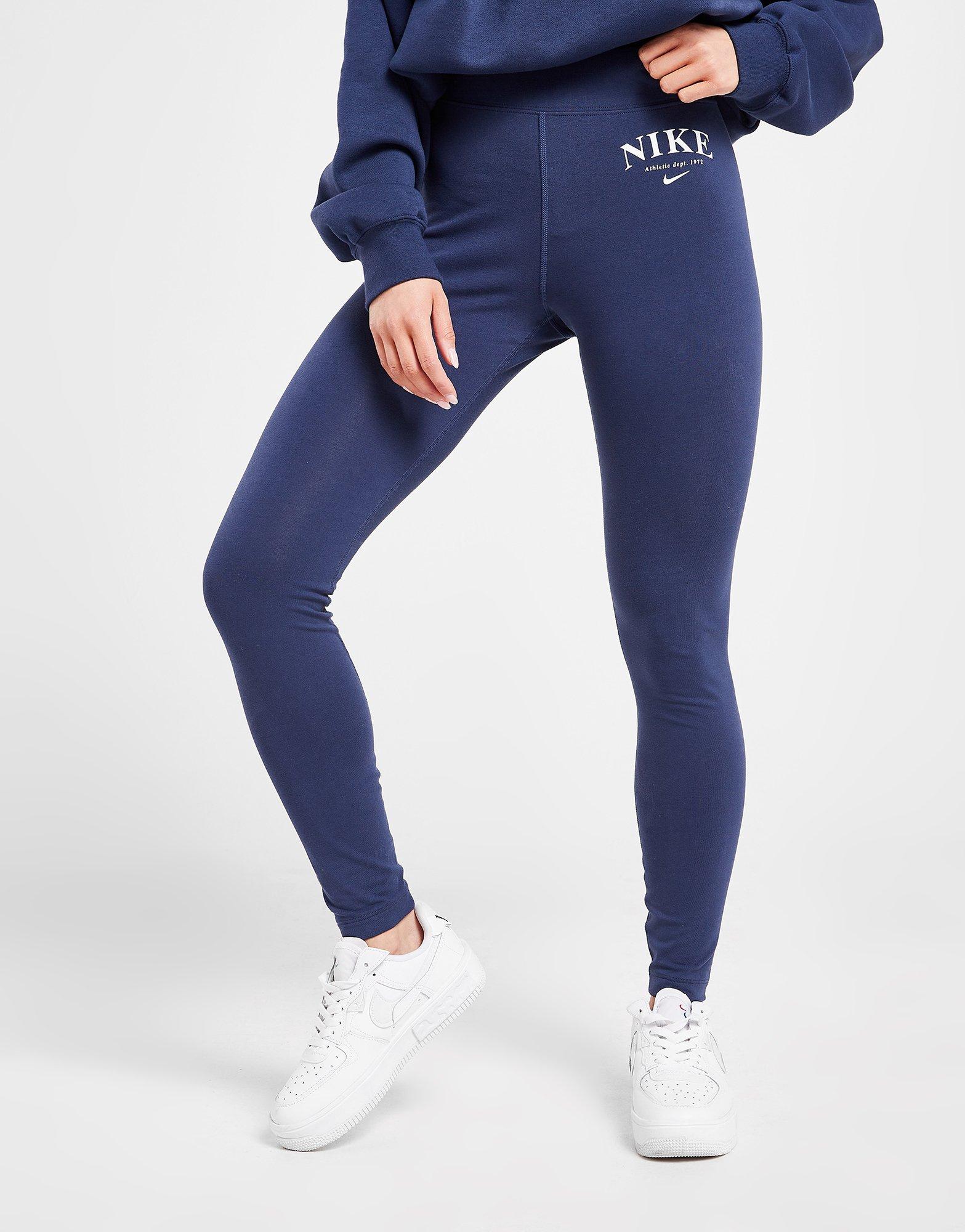 Női leggings NIKE LEGGINGS VARSITY LEGGINGS DQ6038-410 Sötétkék