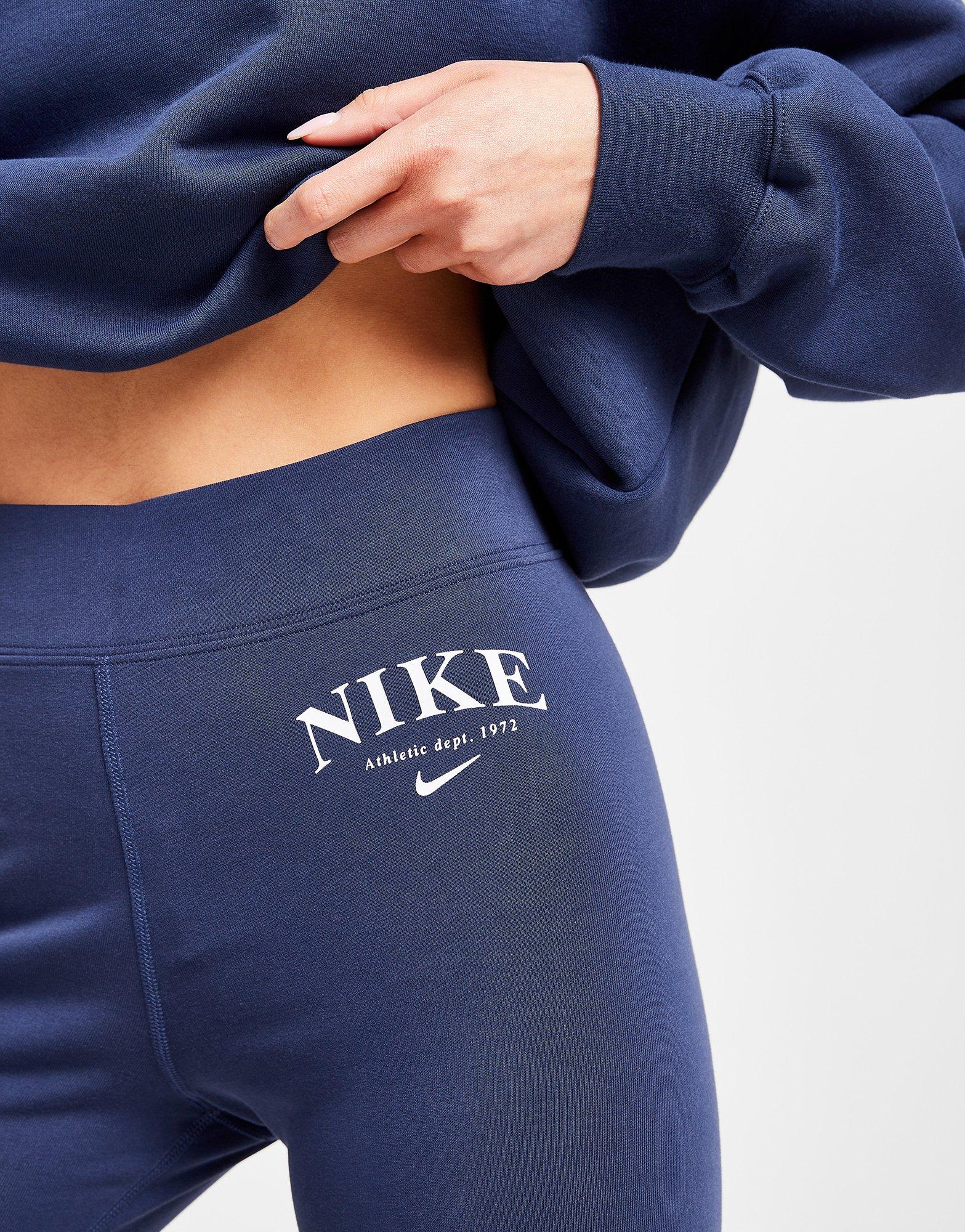 Női leggings NIKE LEGGINGS VARSITY LEGGINGS DQ6038-410 Sötétkék