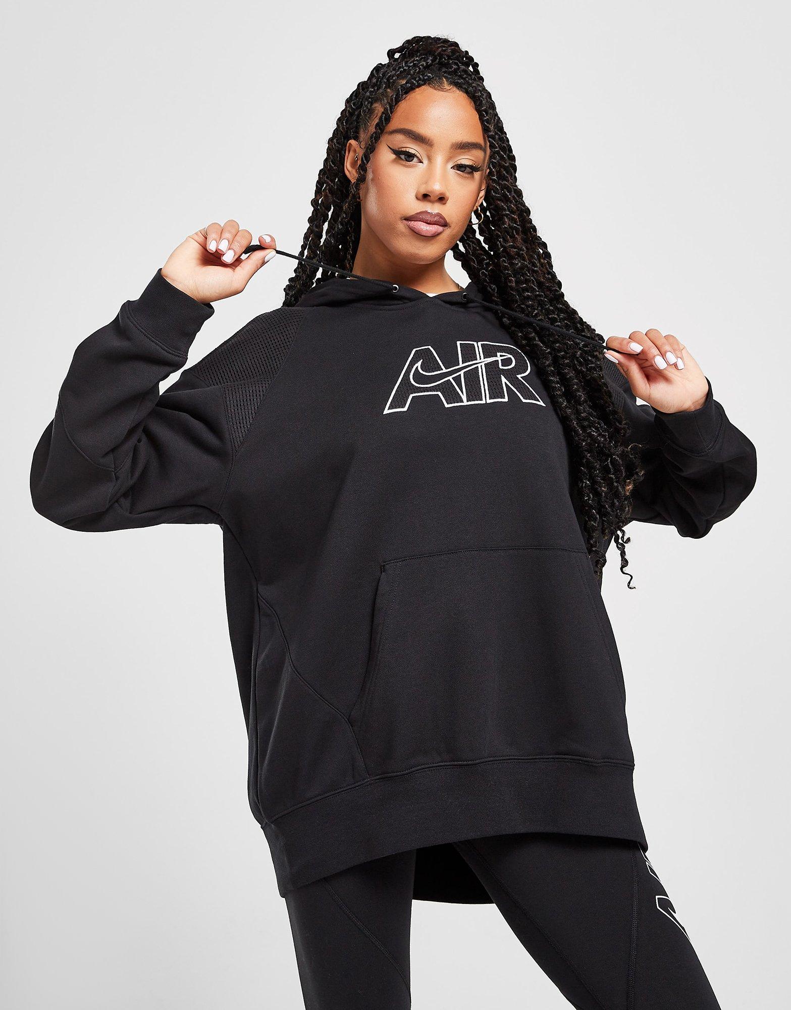 Dámska mikina NIKE MIKINA S KAPUCŇOU AIR OVERHEAD HOODIE DM6059-010 Čierna