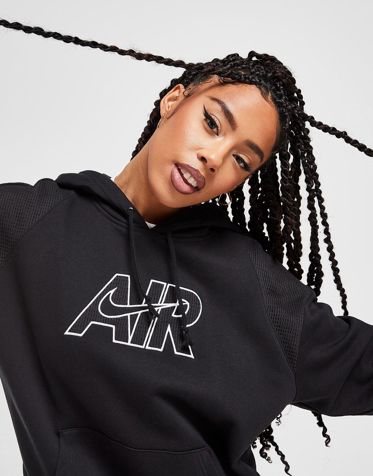 Dámska mikina NIKE MIKINA S KAPUCŇOU AIR OVERHEAD HOODIE DM6059-010 Čierna