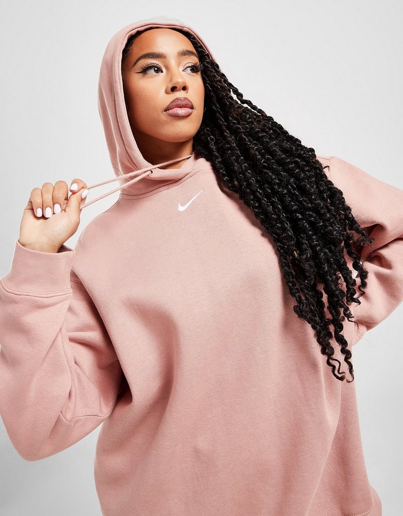Bluza damska NIKE BLUZA Z KAPTUREM SPORTSWEAR OVERSIZED DQ5097-609 Różowy