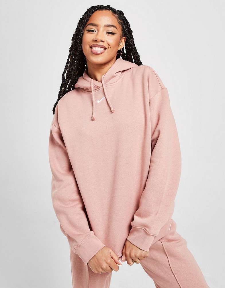 Bluza damska NIKE BLUZA Z KAPTUREM SPORTSWEAR OVERSIZED DQ5097-609 Różowy