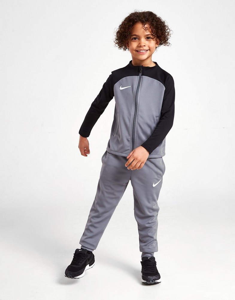 Detská tepláková súprava NIKE ACADEMY FULL ZIP TRACKSUIT CHILDREN  4J3363-084 Sivá