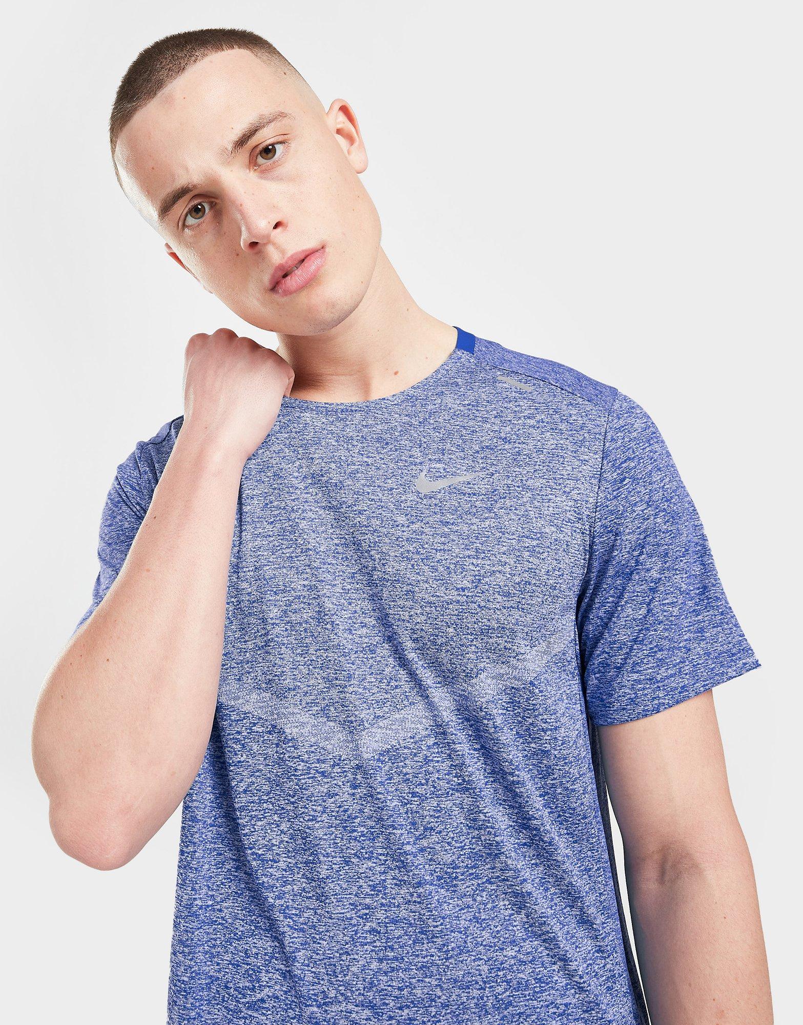 Мъжка тениска NIKE ТЕНИСКА M NK DF RISE 365 SS CZ9184-482 Син