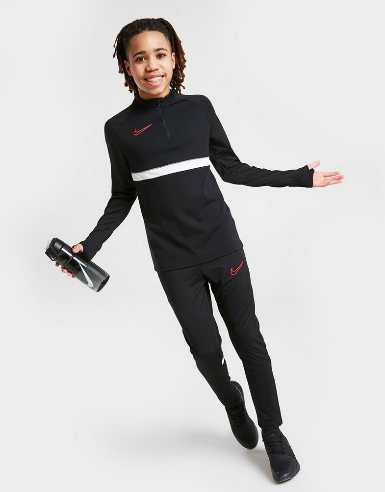 Koszulka, t-shirt dziecięcy NIKE ACADEMY 1/4 ZIP DRILL TOP JUNIOR BOY CW6112-018 Czarny