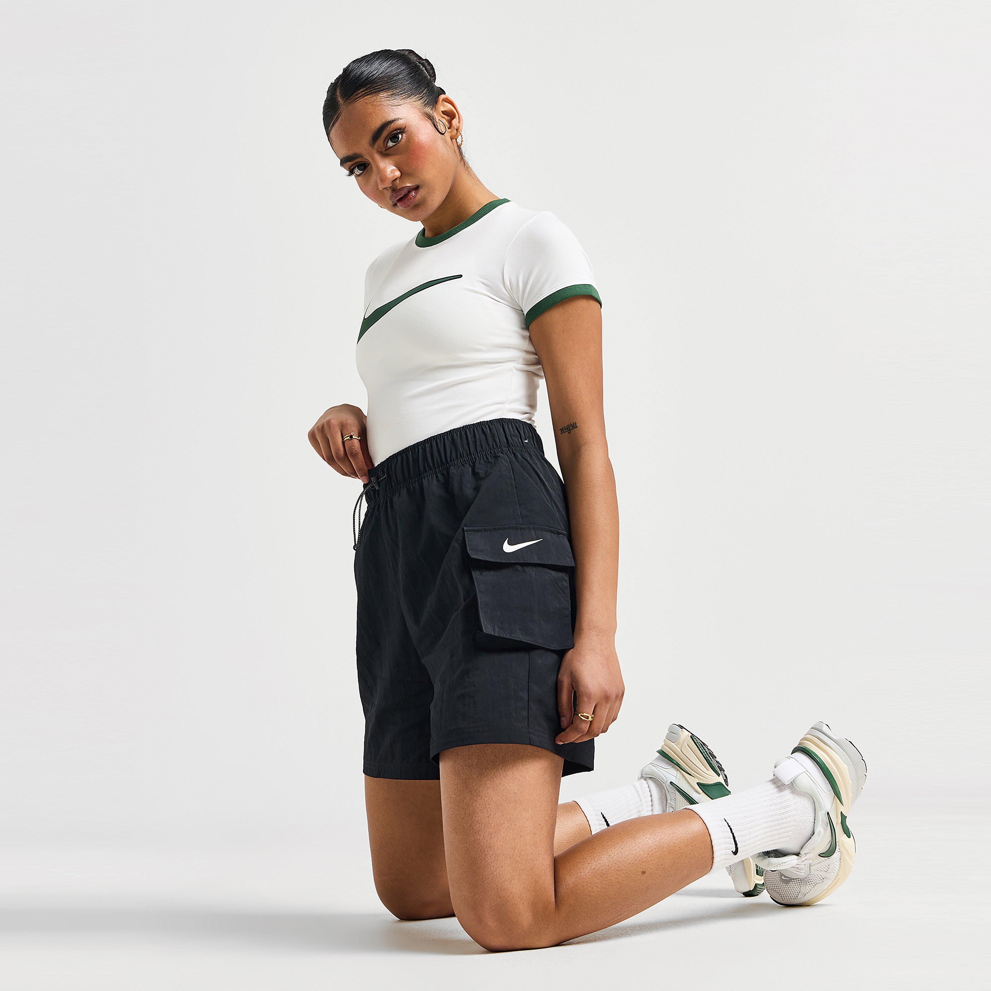 Moteriški šortai NIKE ŠORTAI W NSW ESSNTL WVN HR SHORT